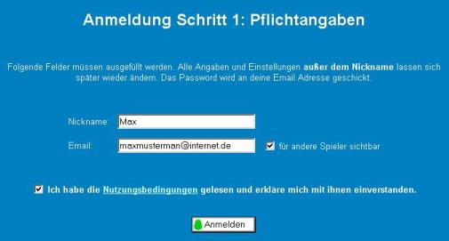 Anmeldung